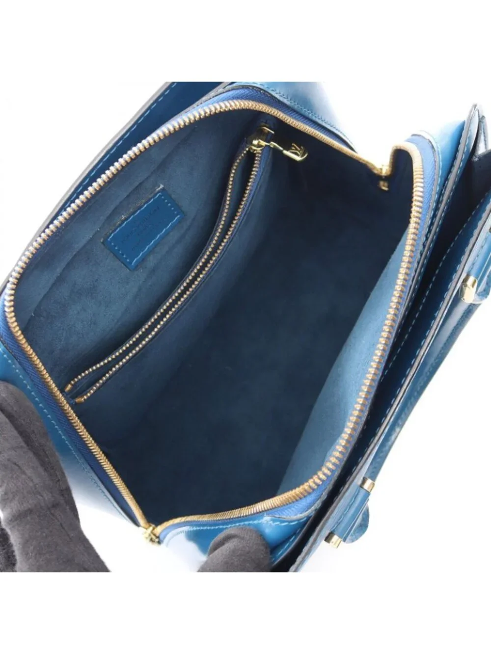 Louis Vuitton Handbag Pont Neuf Toledo Blue Leather
